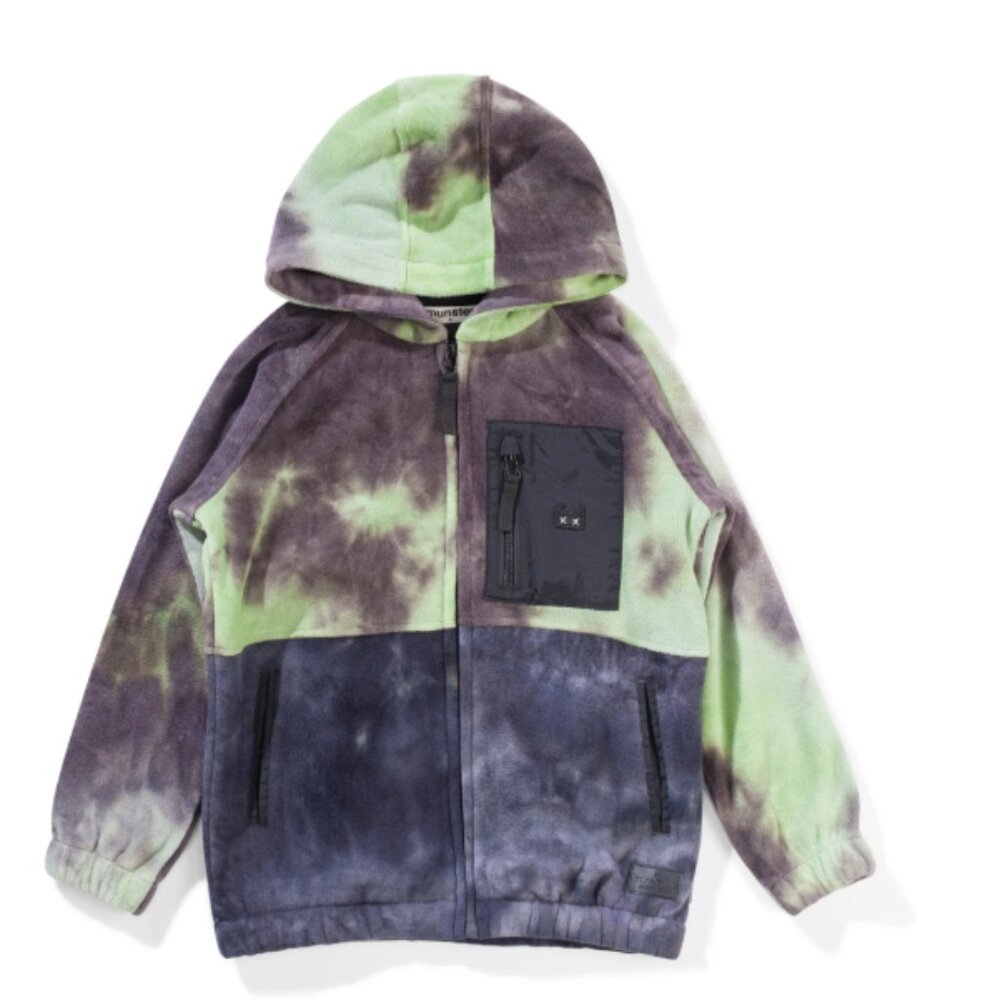 Kids Munster Polar Top Jacket in Green